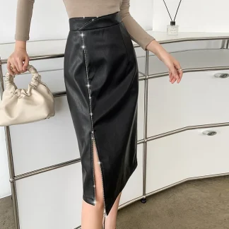 Wrap Leather Skirts