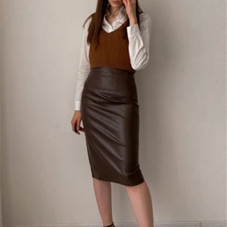 Pencil Leather Skirts