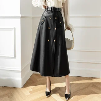 A-Line Leather Skirts