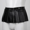 Button Pleated Mini Skirt - Image 4