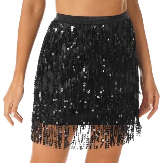 Leather Fringe Skirts